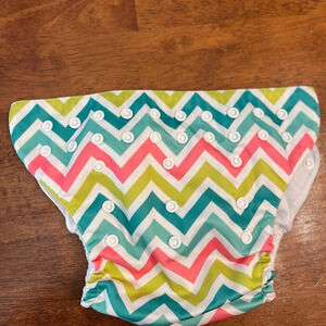 Mama Koala reusable diaper multicolor chevron